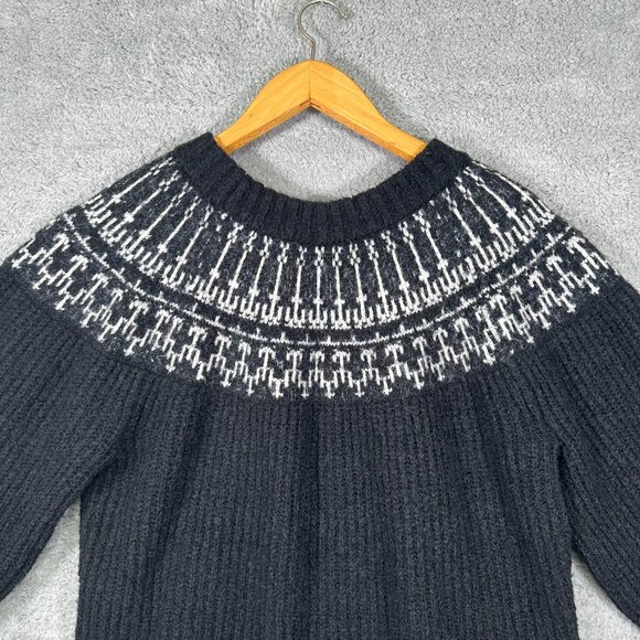 Universal Threads Dark Gray Fair Isle Pullover Thick Knit Sweater XXL Plus - Picture 6 of 12